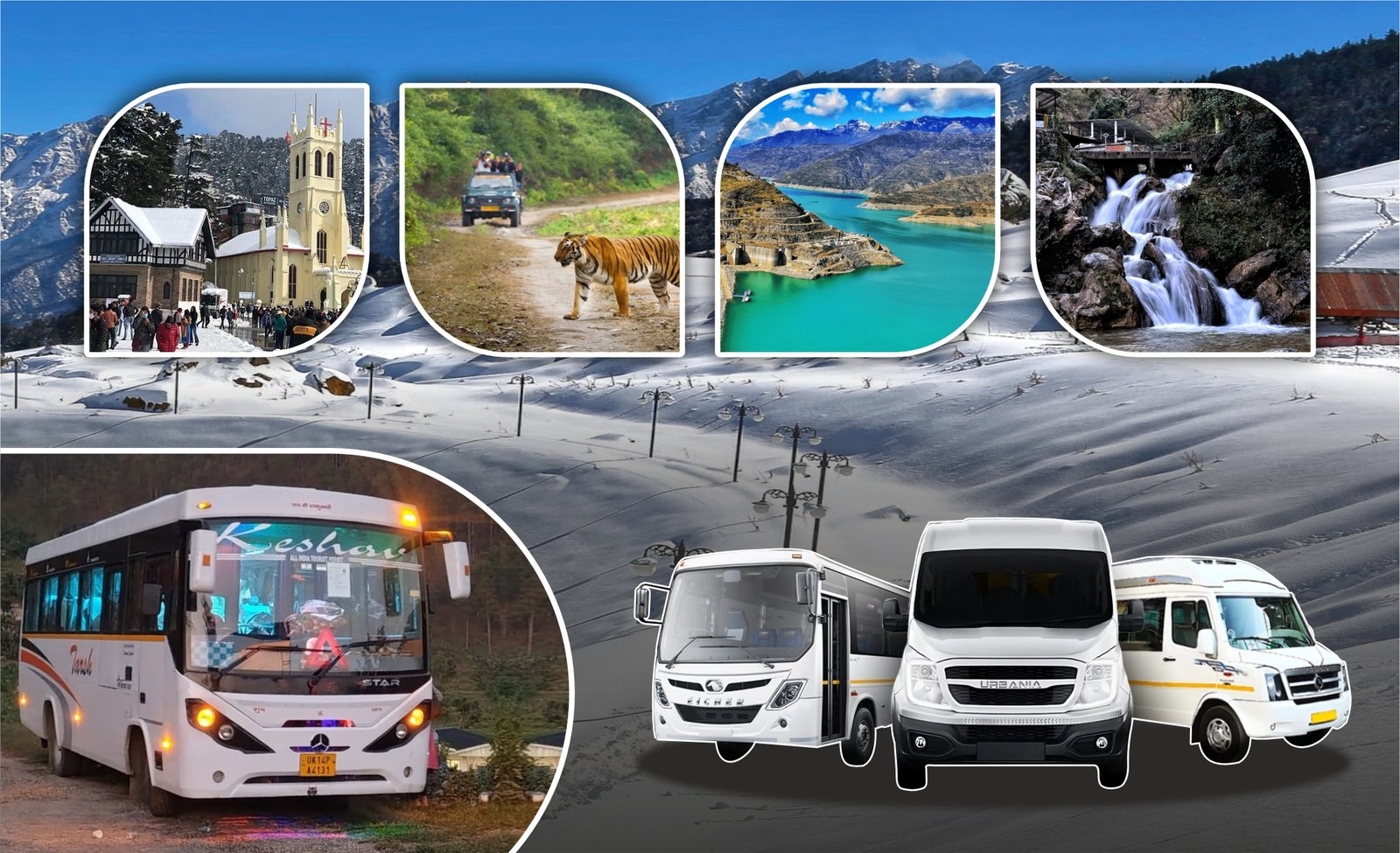 Mini buses for outstation in Dehradun